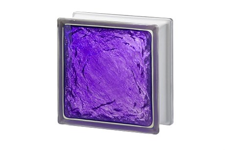 Стеклоблок Империал АЙС аметист (197х197х80) ICE_197197_16