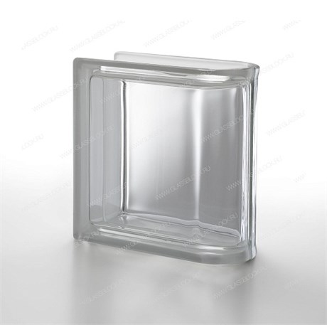 Стеклоблок торцевой бесцветный Гладкий Neutro TER Lineare T (190х190х80) Neutro_TER_Lineare_T