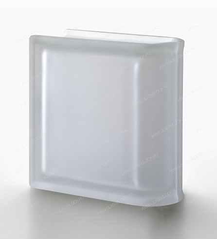 Стеклоблок торцевой бесцветный матовый Гладкий Neutro TER Lineare T SAT (190х190х80) Neutro_TER_Lineare_T_SAT