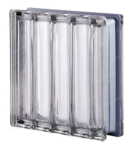 Стеклоблок нестандартный бесцветный Гинза Dorico Met (190х190х80) Dorico_Met