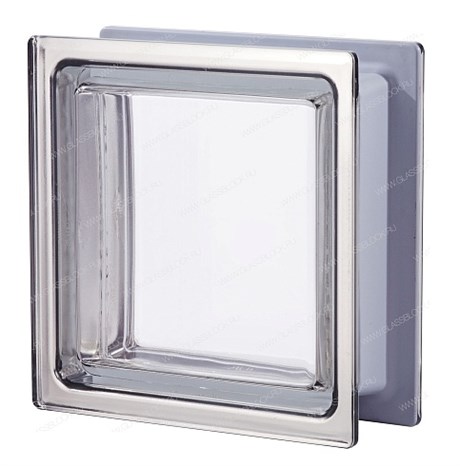 Стеклоблок нестандартный бесцветный Q33 T_T Met lato (190х190х80) Q33_T_T_Met_lato