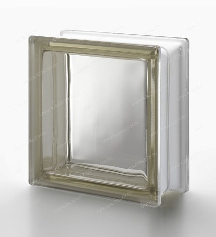 Стеклоблок стандартный окрашенный в массе Гладкий Siena Q19 T (190х190х80) Siena_Q19 _T