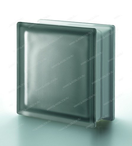Стеклоблок стандартный окрашенный в массе матовый Гладкий Nordica Q19 T SAT (190х190х80) Nordica_Q19_T_SAT