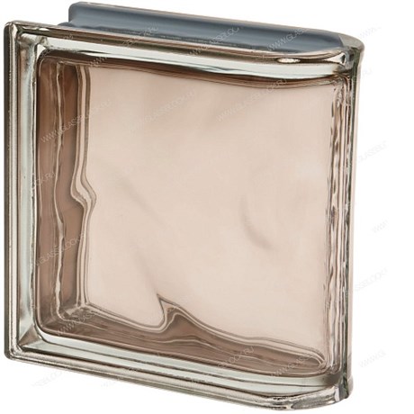 Стеклоблок торцевой металлизированный (зеркальный) Гладкий Tortora Ter Lineare O Met (190х190х80) Tortora_Ter_Lineare_O_Met
