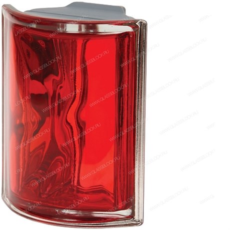 Стеклоблок угловой металлизированный (зеркальный) Гладкий Scarlatto Ang O Met (190х152х80) Scarlatto_Ang_O_Met