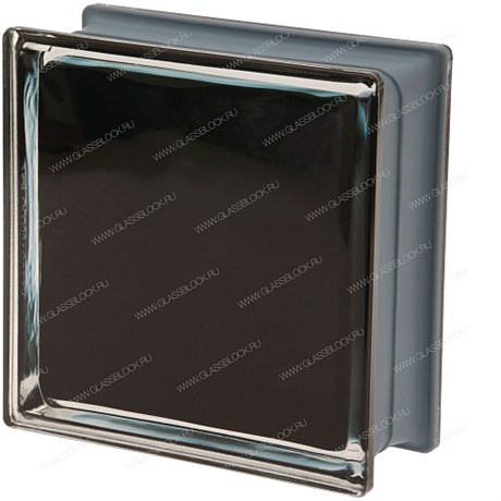 Стеклоблок стандартный металлизированный (зеркальный) Гладкий Nero Q19 O Met (190х190х80) Nero_Q19_O_Met