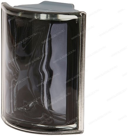 Стеклоблок угловой металлизированный (зеркальный) Гладкий Ardesia Ang O Met (190х152х80) Ardesia_Ang_O_Met