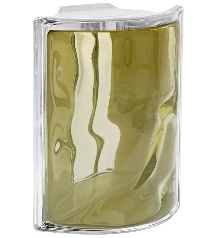 Стеклоблок угловой окрашенный внутри Волна коричневый (190х190х80) 1_190190ugl_Wave_11