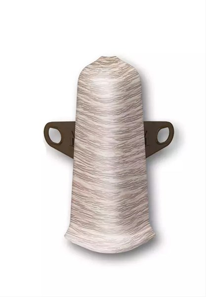 Наружный угол с крепежом для плинтуса 55мм "Деконика" 229 Дуб латте dec_id_55_8