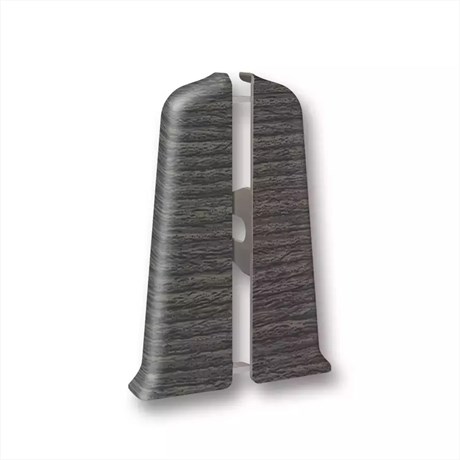 Торцевые (пара) для плинтуса 55мм "Деконика" 352 Каштан серый dec_id_55_25