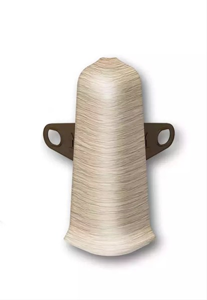 Наружный угол с крепежом для плинтуса 55мм "Деконика" 213 Дуб северный dec_id_55_38