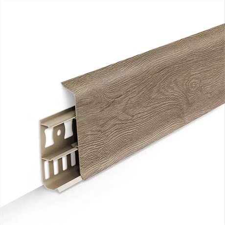 Плинтус с к/к 70 мм 2,2 м "Деконика" 205 Дуб капучино dec_id_70_1