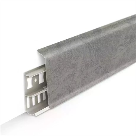 Плинтус с к/к 70 мм 2,2 м "Деконика" 547 Лофт светло - серый dec_id_70_151