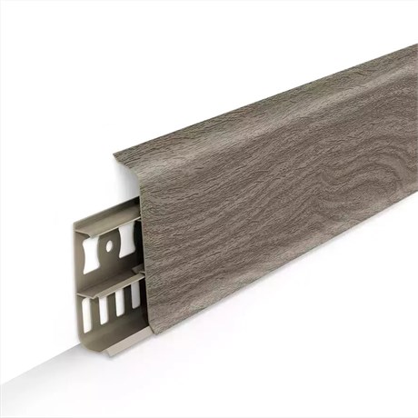 Плинтус с к/к 85 мм 2,2 м "Деконика" 296 Орех серый dec_id_85_111