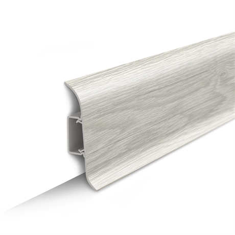 Плинтус 55 мм "Идеал Классик 2,2м" (2200х22х55) 230 Дуб айсберг ideal_55_191