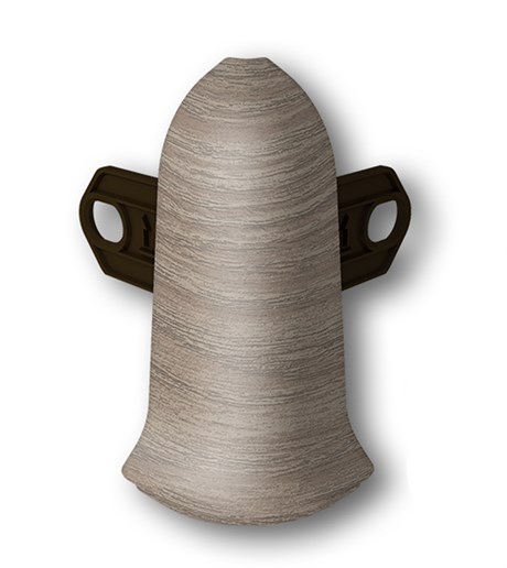 Наружный угол с крепежом 55мм "Идеал Классик" 207 Дуб кофейный ideal_55_113