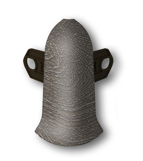 Наружный угол с крепежом 55мм "Идеал Классик" 209 Дуб мореный ideal_55_58