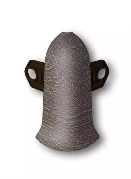 Наружный угол (внешний) с крепежом для плинтуса 70мм "Идеал Классик" 209 Дуб мореный ideal_70_23