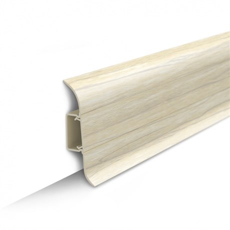 Плинтус напольный с центральной планкой 70мм 2,2м "Идеал Классик" 262 Клен вермонт ideal_70_46