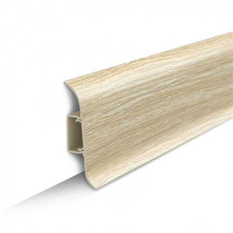 Плинтус напольный с центральной планкой 70мм 2,2м "Идеал Классик" 218 Дуб европейский ideal_70_81