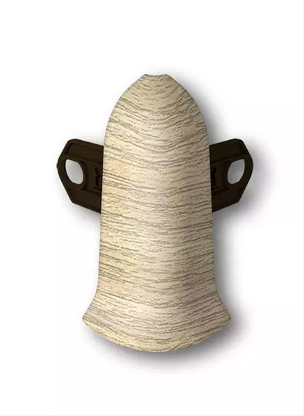 Наружный угол (внешний) с крепежом для плинтуса 70мм "Идеал Классик" 213 Дуб северный ideal_70_43