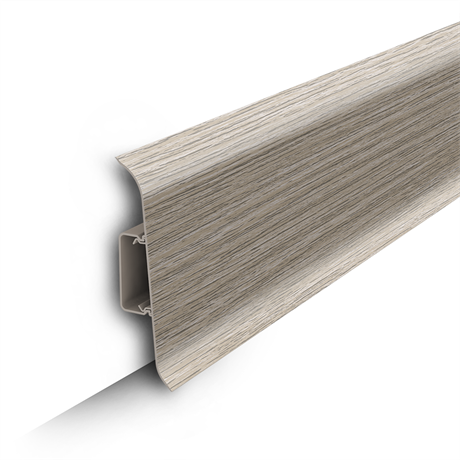 Плинтус напольный с центральной планкой 85мм 2,2м "Идеал Классик" 251 Ясень ideal_85_16