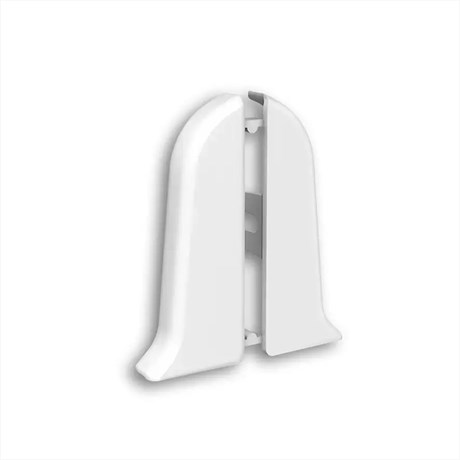 Торцевые (пара) для плинтуса 85мм "Идеал Классик"  001 Белый ideal_85_5