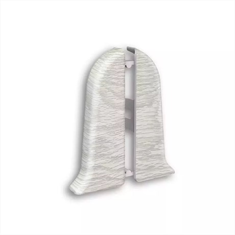 Торцевые (пара) для плинтуса 85мм "Идеал Классик"  230 Дуб айсберг ideal_85_15