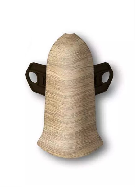 Наружный угол (внешний) с крепежом для плинтуса 85мм "Идеал Классик" 272 Сосна золотистая ideal_85_38