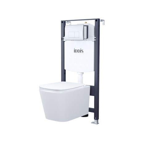 Комплект инсталляции 3 в 1  клавиша смыва, IDDIS, BASBI01i73 BASBI01i73