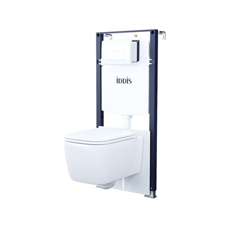 Комплект инсталляции 3 в 1  клавиша смыва, IDDIS, BASBR03i73 BASBR03i73