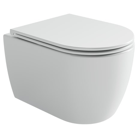 Унитаз подвесной Noe CN4011T торнадо 3.0 с сиденьем микролифт белый 360 мм х 520 мм х 360 мм CN4011T