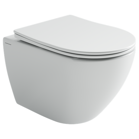 Унитаз подвесной Ceramicanova Mia 52 см торнадо сиденье микролифт крепления белый CN1805T 43044