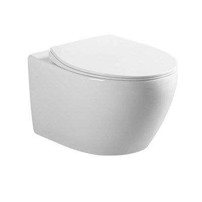 Унитаз подвесной Felice VT1-25 безободковый, ультратонкое soft-close сиденье VT1-25 - фото 12303
