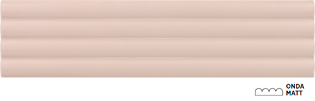 Плитка керамическая настенная 28531 COSTA NOVA ONDA Pink Stony Matt 5x20 см Equipe 28531