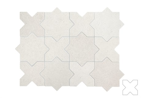 Гранит керамический 32730 ELDA CROSS WHITE 12x12 см Equipe 32730