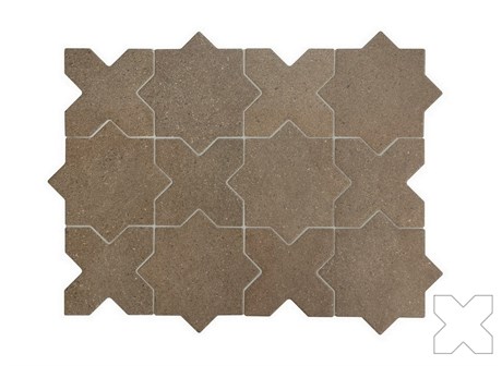 Гранит керамический 32734 ELDA CROSS COFFEE 12x12 см Equipe 32734