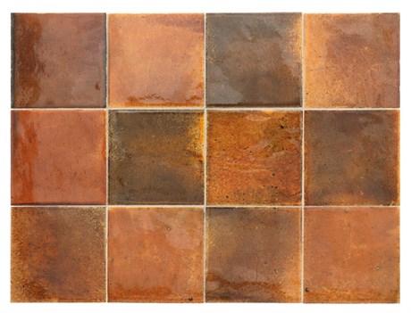 Плитка керамическая настенная 30018 HANOI Burnt Red 10x10 см Equipe 30018