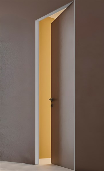 Pro Design ЛДСП под покраску ( открывание от себя), цвет кромки  Белый (RAL 9003), петли справа KPD-P-RR(9003) - фото 33712