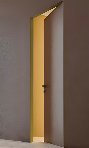 Pro Design ЛДСП под покраску ( открывание от себя), цвет кромки  Бронза, петли справа KPD-P-RR(B) - фото 33714