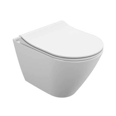 Подвесной унитаз CITY OVAL Clean On DPL EO slim A63114 - фото 47089