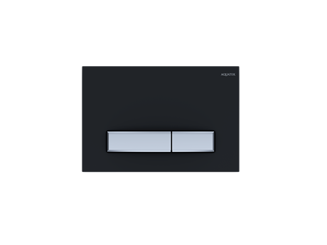Панель смыва Slim Черная матовая (клавиши прямоугольные никель) KDI-0000026 KDI-0000026 - фото 63516