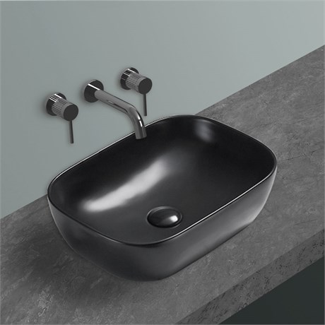 Раковина керамическая Vincea VBS-102MB, накладная, черный VBS-102MB - фото 63948