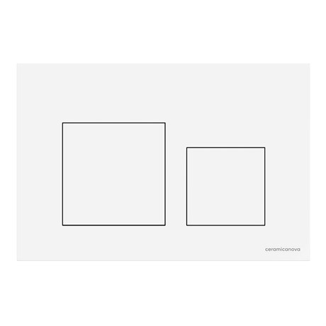 Кнопка смыва Balance, клавиши Square, цвет белый глянцевый CN12-002W - фото 76326