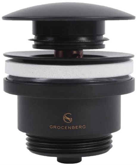 Донный клапан Grocenberg GB106 Черный матовый GB106