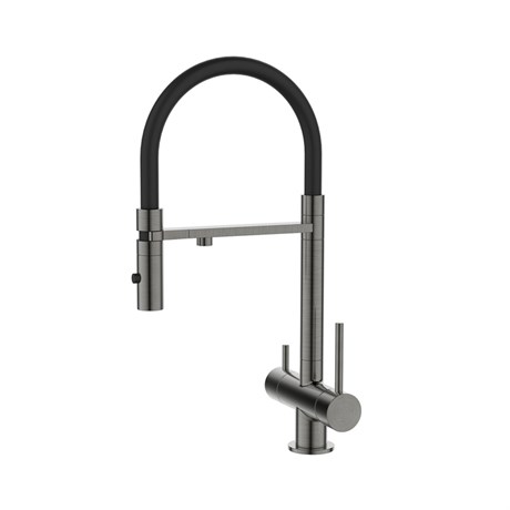 ACEGMFFi05 Смеситель для кухни с фильтром и гибким изливом, графит, Ace ACEGMFFi05 - фото 79392