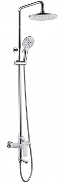 Душевая система Grocenberg GB7009 Белый хром GB7009WC - фото 81890