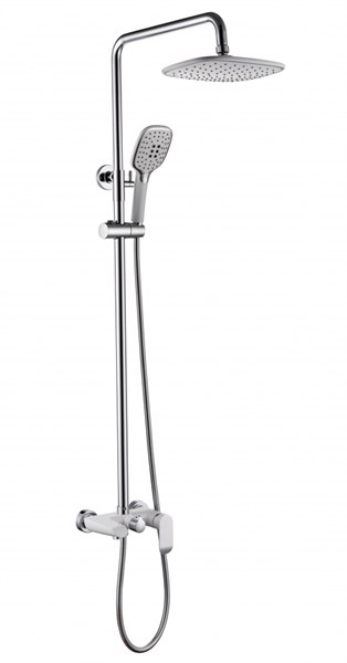 Душевая система Grocenberg GB7010 Белый хром GB7010WC - фото 81892