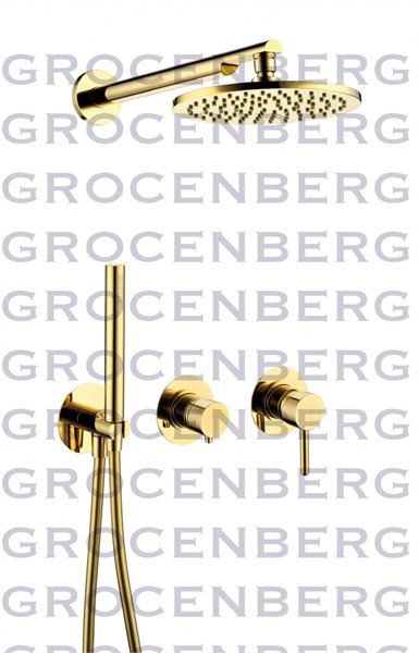Душевой комплект Grocenberg GB5090GO Золото GB5090GO - фото 82163