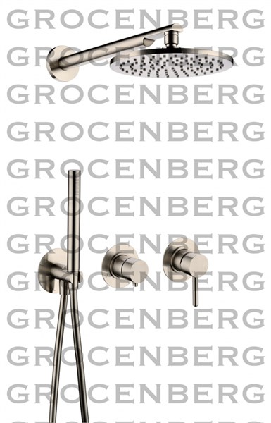 Душевой комплект Grocenberg GB5090NK Никель GB5090NK - фото 82167